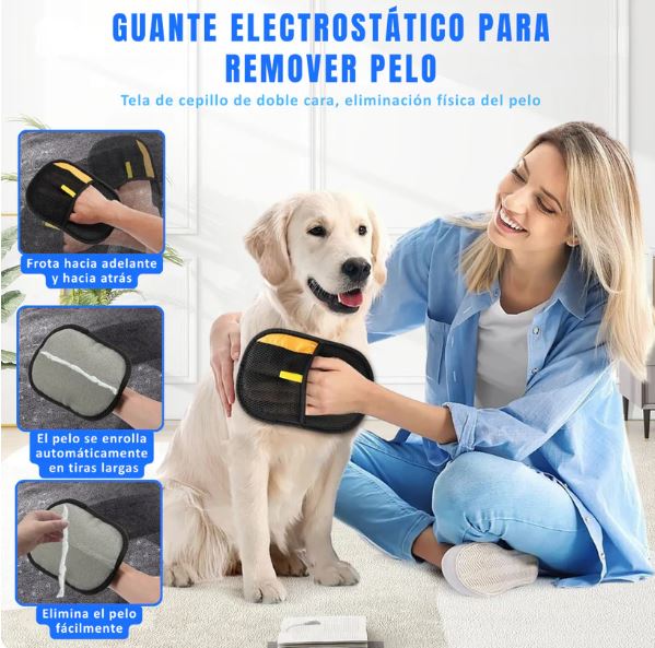 Guante Eliminador de Pelos para el Hogar 50%Off + Envió Gratis