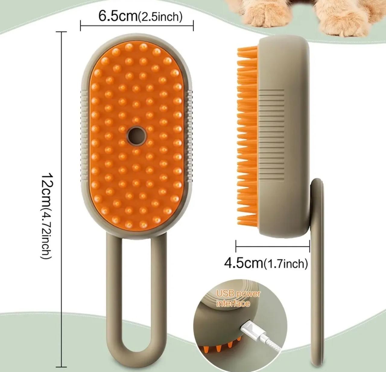 CEPILLO DE MASAJE CON VAPOR PARA MASCOTAS 50%Off + Envió Gratis