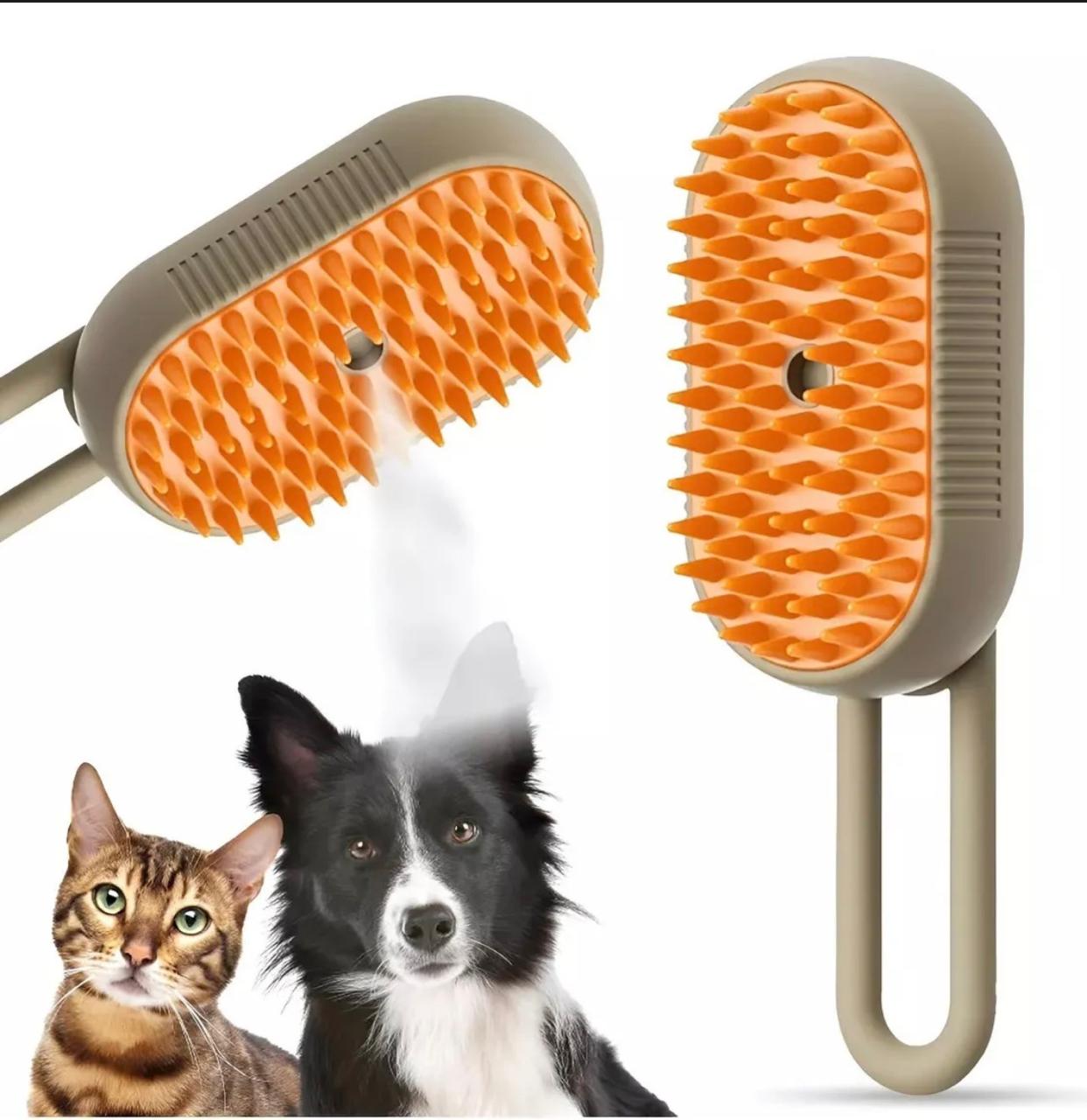 CEPILLO DE MASAJE CON VAPOR PARA MASCOTAS 50%Off + Envió Gratis