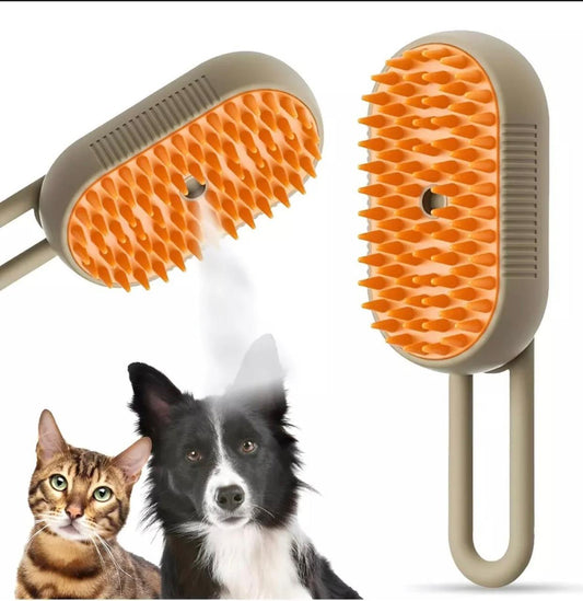 CEPILLO DE MASAJE CON VAPOR PARA MASCOTAS 50%Off + Envió Gratis