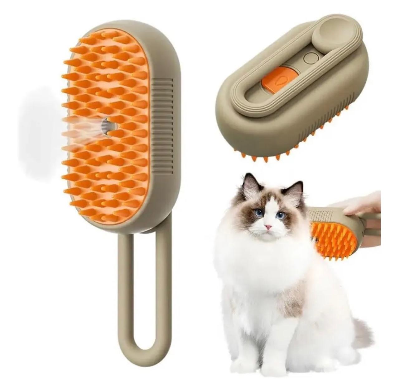 CEPILLO DE MASAJE CON VAPOR PARA MASCOTAS 50%Off + Envió Gratis