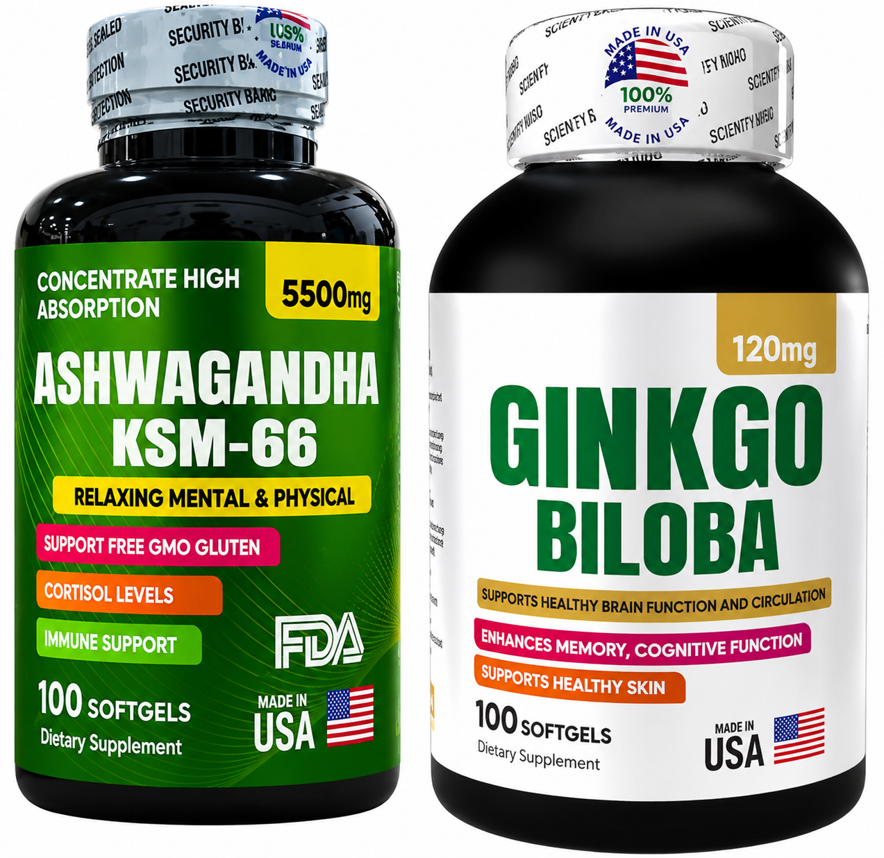 Combo Ashwagandha Y Ginkgobiloba