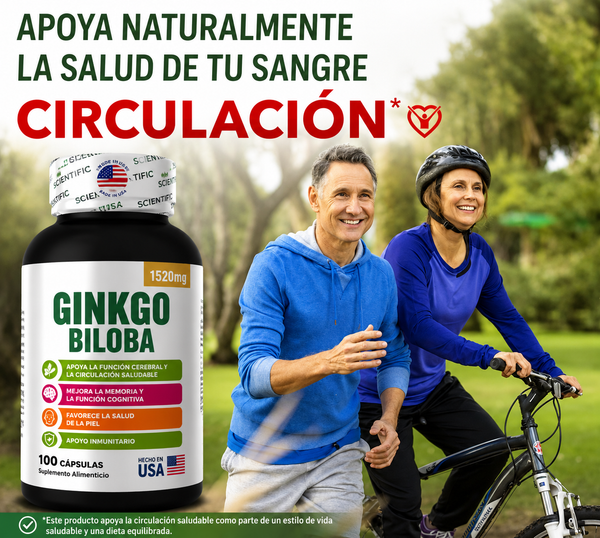 Cápsulas de Ginkgo para Energía Mental