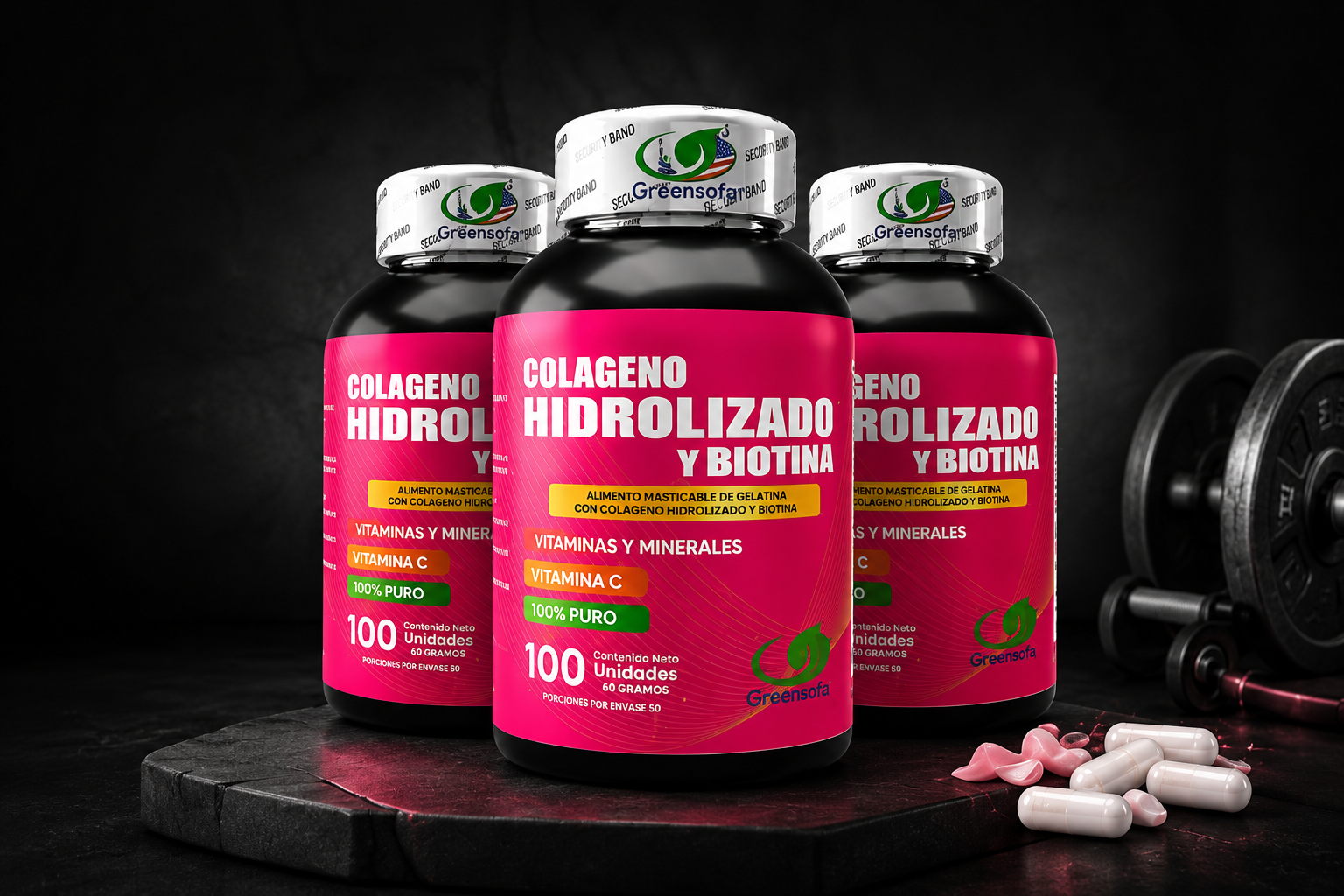 Colágeno Hidrolizado con Biotina | Pack x3