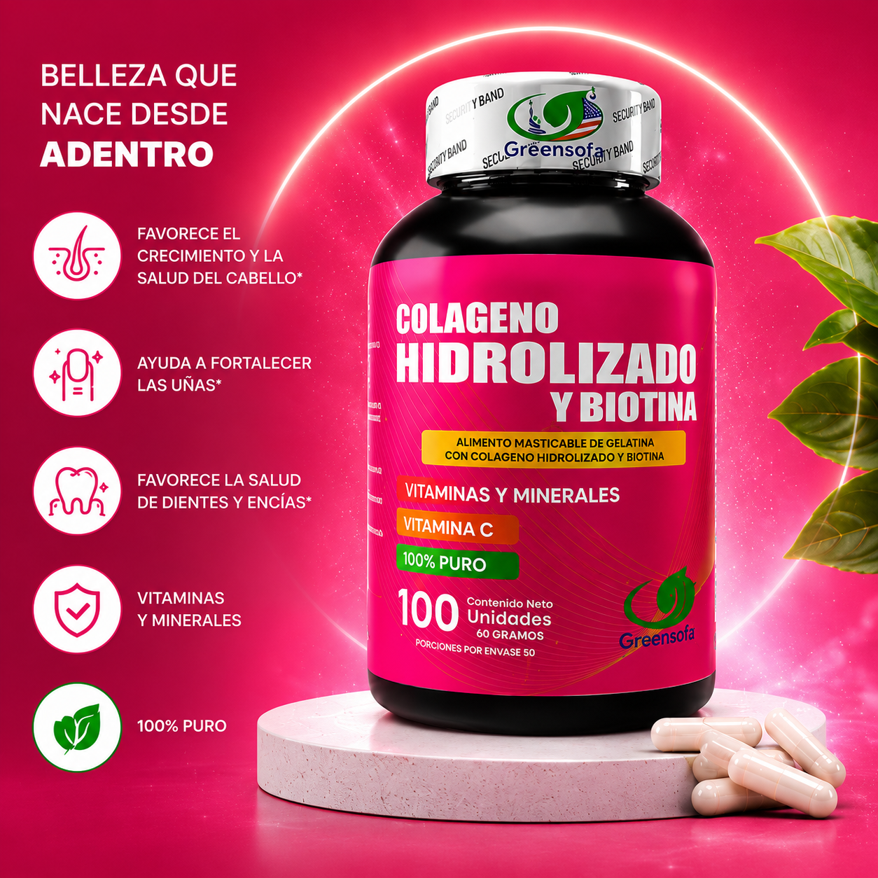 Colágeno Hidrolizado con Biotina | Pack x3